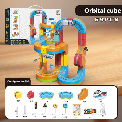 roller coaster track building block