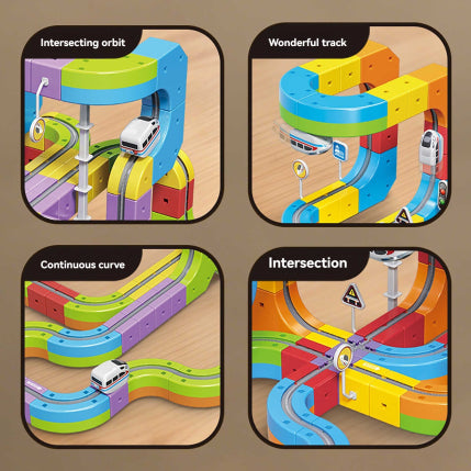 roller coaster track building block